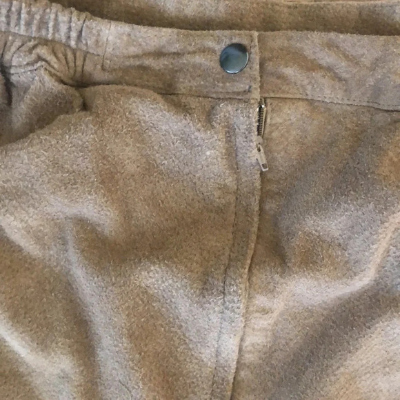 ATLANTIC BEACH | Vintage tan leather skirt - Picture 2 of 9